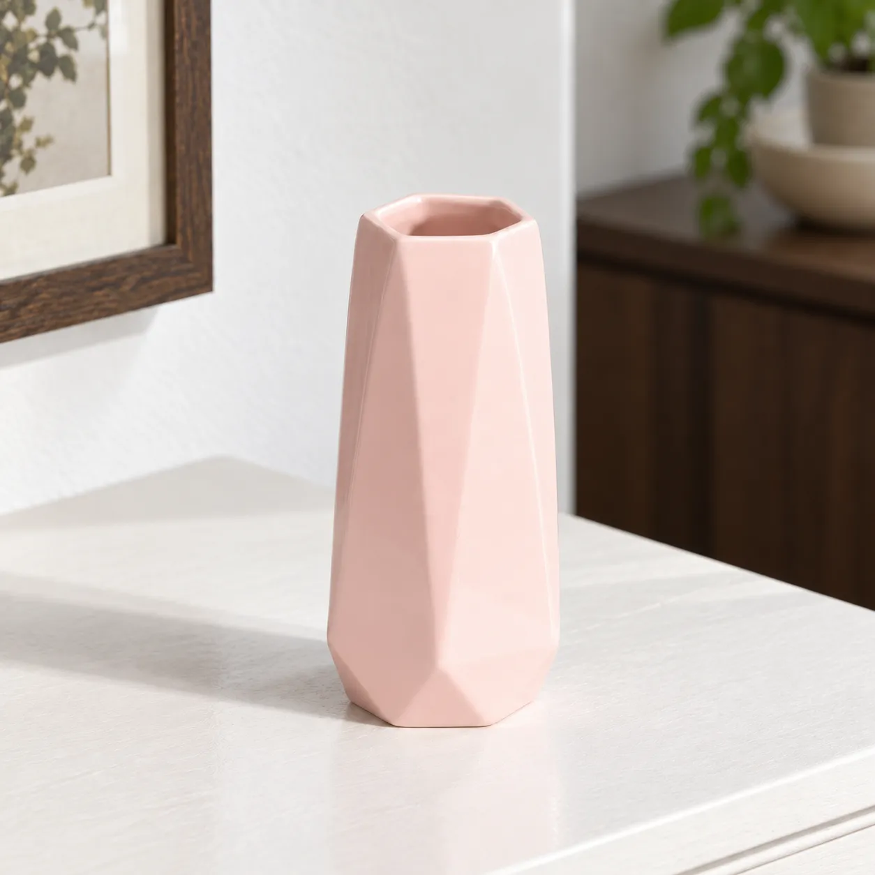 Rose Faceted Vase - alternate view