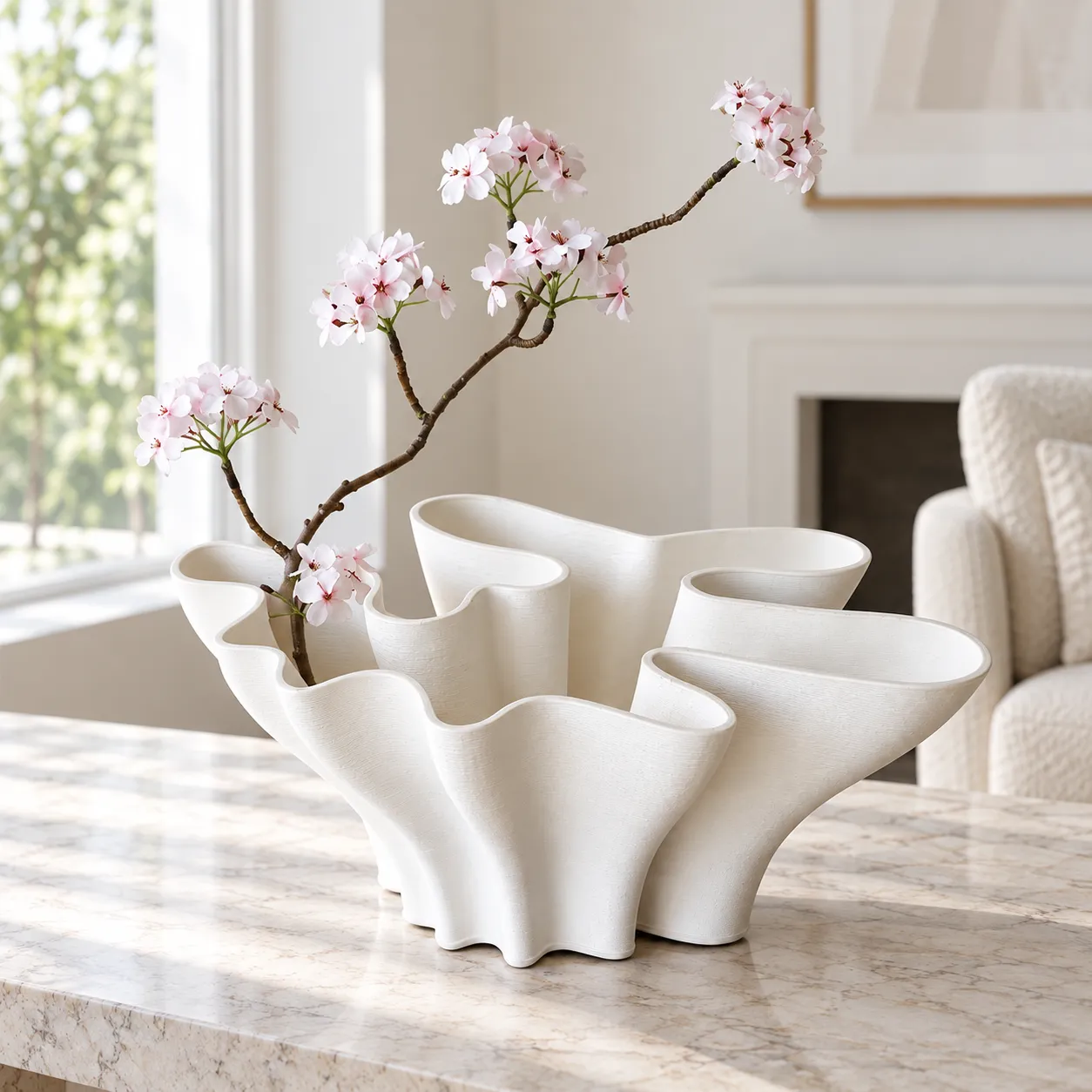 Petal Fold Vase - use view; styling objects excluded