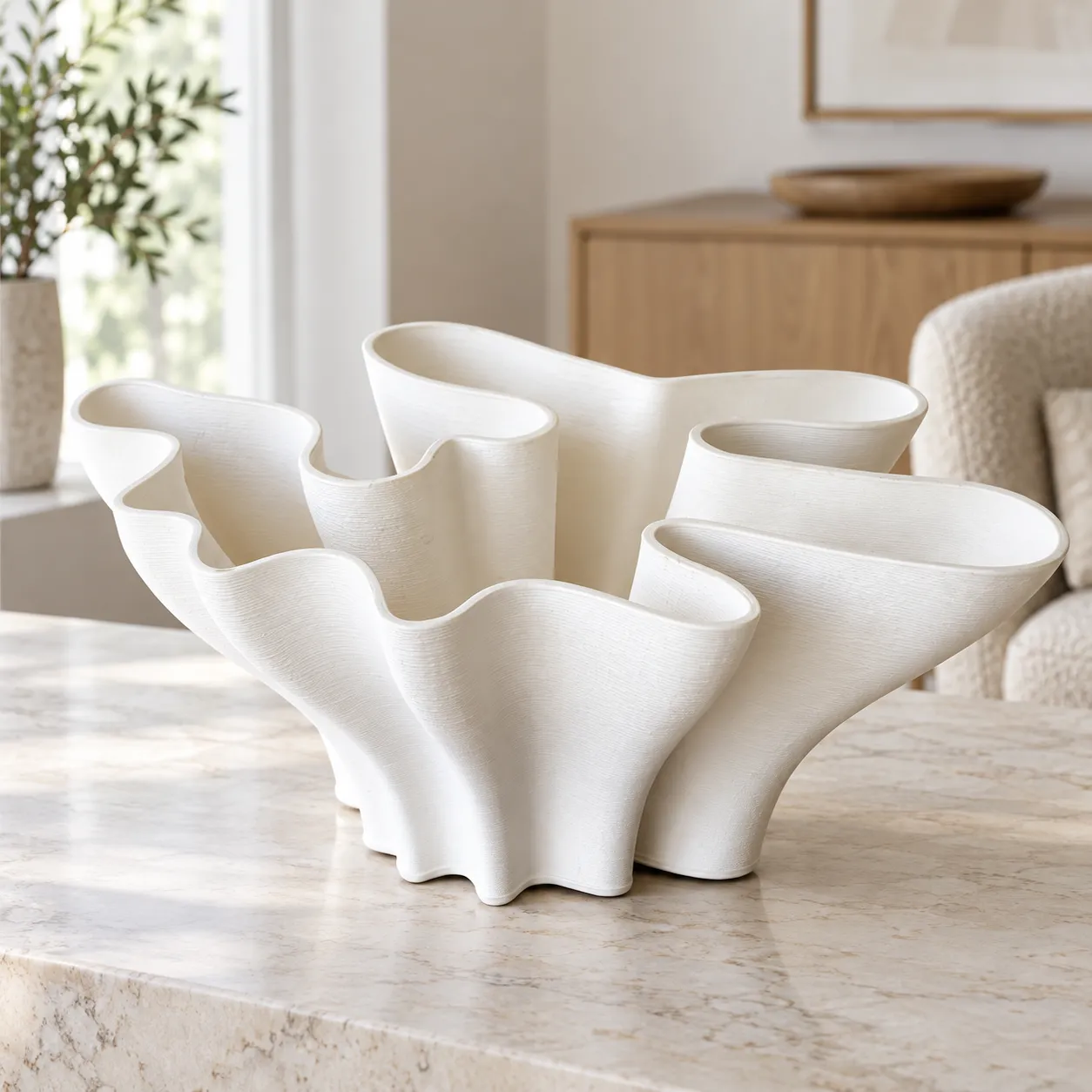 Petal Fold Vase - lead view; styling objects excluded